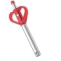Bekner Lovely Stainless Steel Gas Lighter Steel, Plastic Gas Lighter (Red, Silver, Pack of 1)