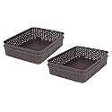 Bel Casa Royal A4 Tray - Pack of 4 I Desk &amp; Drawer Organizer, File Holder &amp; Storage Tray for Home Kitchen and Office Use - Dark Brown