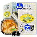 BELA Wild Caught Portuguese Style Codfish - Canned Cod In Extra Virgin Olive Oil | 4.25 Oz (Pack of 3) | All Natural, High Protein, Hand Selected, Sea Salted, & Omega 3 Rich