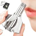 Belanto Manual Nose & Ear Hair Clipper Trimmer for Men & Women - Stainless Steel Painless Nose Hair Trimmer with Storage Case and Cleaning Brush for Travel User Friendly -No Battery Required
