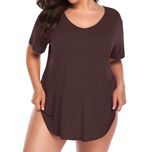 BELAROI Women Plus Size Tops V-Neck Tunics