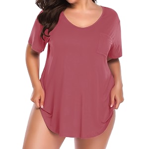 BELAROI Women Plus Size Tops V-Neck Tunics