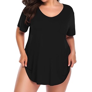 BELAROI Women Plus Size Tops V-Neck Tunics