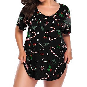 BELAROI Women Plus Size Tops V-Neck Tunics