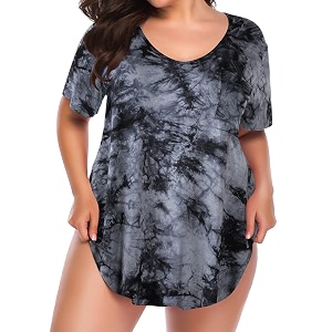 BELAROI Women Plus Size Tops V-Neck Tunics