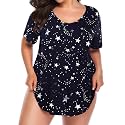 BELAROI Women Plus Size Tops V-Neck Tunics