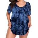 BELAROI Women Plus Size Tops V-Neck Tunics