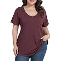 BELAROI Women Plus Size Tops V-Neck Tunics