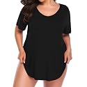 BELAROI Women Plus Size Tops V-Neck Tunics