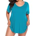 BELAROI Women Plus Size Tops V-Neck Tunics