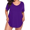 BELAROI Women Plus Size Tops V-Neck Tunics