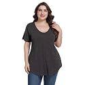 BELAROI Women Plus Size Tops V-Neck Tunics