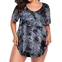 BELAROI Women Plus Size Tops V-Neck Tunics