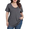 BELAROI Women Plus Size Tops V-Neck Tunics
