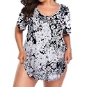 BELAROI Women Plus Size Tops V-Neck Tunics