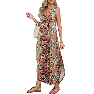 BELAROI Womens Plus Size Maxi Dress Sundress