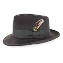 Belfry Gangster Men’s Fedora – Crushable 100% Wool Felt Hat, Stain Resistant &amp; Travel Friendly Dress Fedora