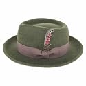 Belfry Gangster Men’s Fedora – Crushable 100% Wool Felt Hat, Stain Resistant &amp; Travel Friendly Dress Fedora
