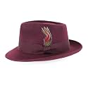 Belfry Gangster Men’s Fedora – Crushable 100% Wool Felt Hat, Stain Resistant &amp; Travel Friendly Dress Fedora