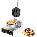 Belgian Waffle Maker Round with Timer Control | Non stick Waffle Machine with Teflon-Coated Baking Plates & Stainless Steel Body for Commercial Use