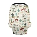 Belidome Cowboy Baby Stuff Western Breastfeeding Cover for Nursing Breathable Comfy Cactus Carseat Covers Baby