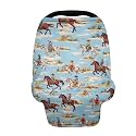 Belidome Western Cowboy Baby Stuff Breastfeeding Cover for Women Stretchy Breathable Nursing Covers Carseat Canopy