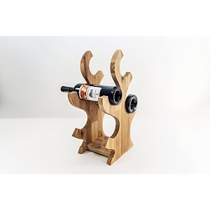 belief wooden tabletop wine bottle rack - elegant countertop storage for bottles durable wine bottle holder stand perfect for home amp kitchen decor