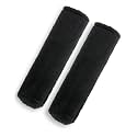 BELINOUS Faux Sheepskin Seat Belt Cover, Soft & Comfortable Seat Belt Shoulder Pad, Thick Car Seat Belt Cushion, Seat Belt Neck Protector for Adults 2 Pack (Black)