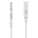 Belkin Lightning to 3.5mm Audio Cable, 6ft, White