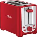 BELLA 2 Slice Toaster with Auto Shut Off - Extra Wide Slots &amp; Removable Crumb Tray and Cancel,Defrost &amp; Reheat Function - Toast Bread,Bagel-&amp; Waffle,Red,(Pack of 6)