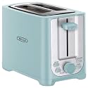 BELLA 2 Slice Toaster with Auto Shut Off - Extra Wide Slots & Removable Crumb Tray and Cancel,Defrost & Reheat Function - Toast Bread,Bagel-& Waffle,Aqua,(Pack of 6)