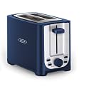 BELLA 2 Slice Toaster with Auto Shut Off - Extra Wide Slots &amp; Removable Crumb Tray and Cancel,Defrost &amp; Reheat Function - Toast Bread,Bagel-&amp; Waffle,Blue,(Pack of 6)