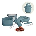 bella 3.5 Qt Hand &amp; Stand Mixer, 2 in 1 Electric Mixer with Bowl, Surf