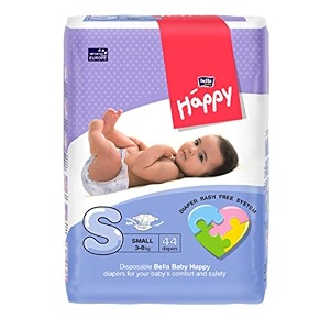 bella baby happy small diapers 44 pieces for kids