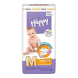bella baby happy medium diapers 38 piece for kids green bb-054-me38-001
