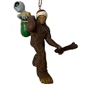 Bella Haus Christmas Shoppe Bigfoot Alien Abduction Christmas Tree Ornament | 4.25 inch Funny Sasquatch Holiday Figurine Décor