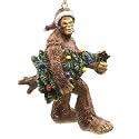 Bella Haus Christmas Shoppe Bigfoot Carrying Christmas Tree | 4" Tree Ornament | Resin Holiday Tree Figurines