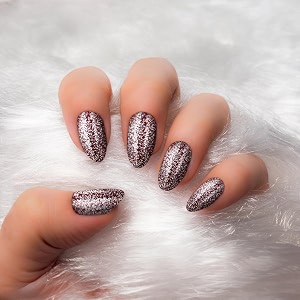 bella monza french tip press on nails  reusable artificial fake stick nail set  long acrylic almond shape 24 nails glitter maroon