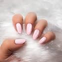 Bella Monza Stick On Nails 24 Pcs Reusable Artificial Fake Nail Set Reusable and Long Lasting Easy To Use Fake Nails For Women's, Girls (Color-BabyPink, Finish-Glitter)