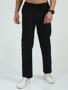 Bellaciao Clothings Co Relaxed Men Black Trousers