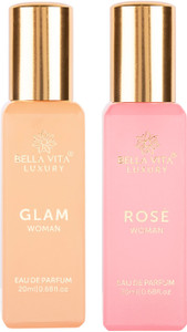 bellavita glam  rose perfume combojasmine rose  musk noteslong lasting 2 items in the set