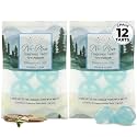 Belle Aroma No-Mess Fragrance Tarts for Wax Warmers – Solid Fragrance Alternative to Wax Melts (Designed Not to Melt), Heat-Activated Home Scent, Long-Lasting Aroma Pieces, 12 Mini 2 Pack Mountain Air