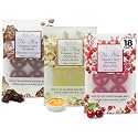 Belle Aroma No-Mess Fragrance Tarts for Wax Warmers – Solid Fragrance Alternative to Wax Melts (Designed Not to Melt), Heat-Activated Scent, 18 Mini 3 Pack Crème Brûlée Chocolate Lava Cake Cherry Noir