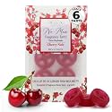 Belle Aroma No-Mess Fragrance Tarts for Wax Warmers – Solid Fragrance Alternative to Wax Melts (Designed Not to Melt), Heat-Activated Home Scent, Long-Lasting Aroma, 6 Mini 1 Pack - Cherry Noir