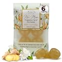 Belle Aroma No-Mess Fragrance Tarts for Wax Warmers – Solid Fragrance Alternative to Wax Melts (Designed Not to Melt), Heat-Activated Home Scent, Long-Lasting Aroma, 6 Mini 1 Pack White Tea and Ginger