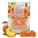 Belle Aroma No-Mess Fragrance Tarts for Wax Warmers – Solid Fragrance Alternative to Wax Melts (Designed Not to Melt), Heat-Activated Home Scent, Long-Lasting Aroma, 6 Mini 1 Pack Peaches and Cream