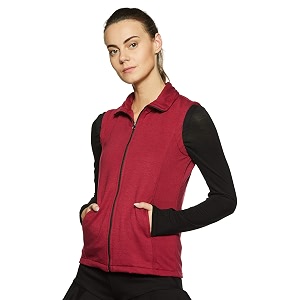 Belle Fille Womens Fleece Jacket XL Red