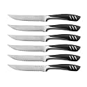 Bellemain Steak Knife Set of 6, Serrated Stainless Steel, Dishwasher Safe