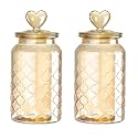 bellemax 1000ML Clear Glass Storage Jar With