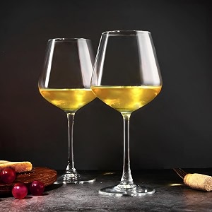 bellemax crystal clear 250ml lining wine glass  premium ribbed stem wine glasses for red wine white wine champagne cocktails amp juice  elegant drinking glasses for home